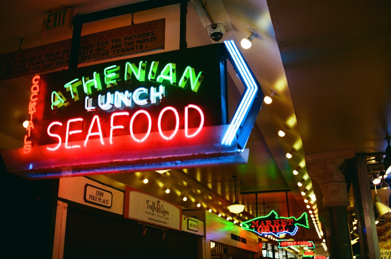 Pike Place Market film photograph